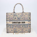 Christian Dior Book Tote Butterfly Hand Bag Canvas Beige Auth mr3224V-21