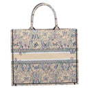 Christian Dior Book Tote Butterfly Hand Bag Canvas Beige Auth mr3224V-3