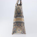 Christian Dior Book Tote Butterfly Hand Bag Canvas Beige Auth mr3224V-5