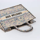 Christian Dior Book Tote Butterfly Hand Bag Canvas Beige Auth mr3224V-6