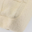 CHANEL Shoulder Bag Mouton Beige Silver CC Auth mr3227-13