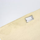 CHANEL Shoulder Bag Mouton Beige Silver CC Auth mr3227-19