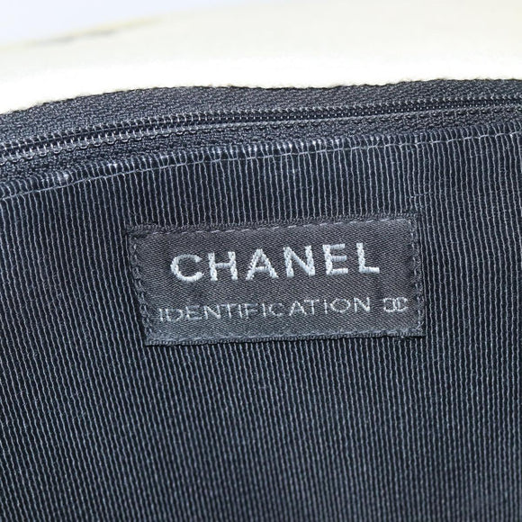 CHANEL Shoulder Bag Mouton Beige Silver CC Auth mr3227