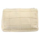CHANEL Shoulder Bag Mouton Beige Silver CC Auth mr3227-3