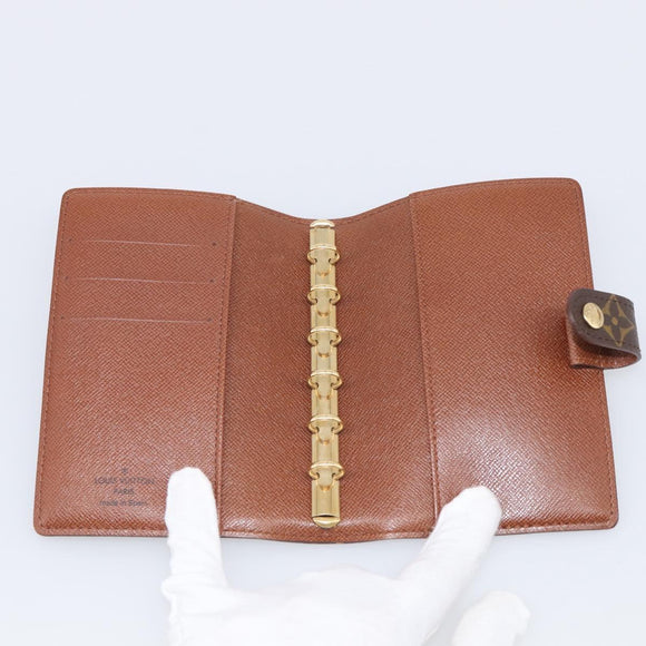 LOUIS VUITTON Monogram Agenda PM Day Planner Cover R20005 LV Auth mr3228A