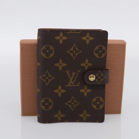 LOUIS VUITTON Monogram Agenda PM Day Planner Cover R20005 LV Auth mr3228A