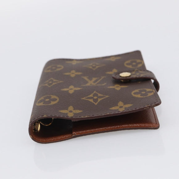 LOUIS VUITTON Monogram Agenda PM Day Planner Cover R20005 LV Auth mr3228A