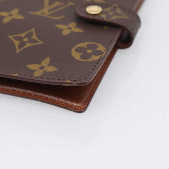 LOUIS VUITTON Monogram Agenda PM Day Planner Cover R20005 LV Auth mr3228A