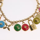 LOUIS VUITTON Monogram Porte Cles Chainne Pastilles Charm M65380 Auth mr3229V-11