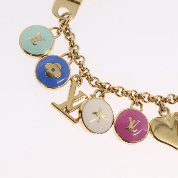 LOUIS VUITTON Monogram Porte Cles Chainne Pastilles Charm M65380 Auth mr3229V