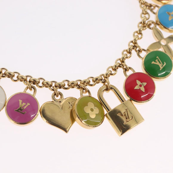 LOUIS VUITTON Monogram Porte Cles Chainne Pastilles Charm M65380 Auth mr3229V