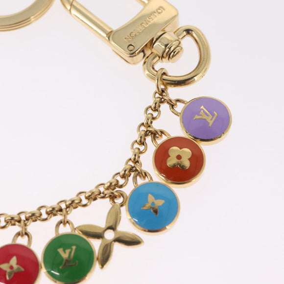 LOUIS VUITTON Monogram Porte Cles Chainne Pastilles Charm M65380 Auth mr3229V