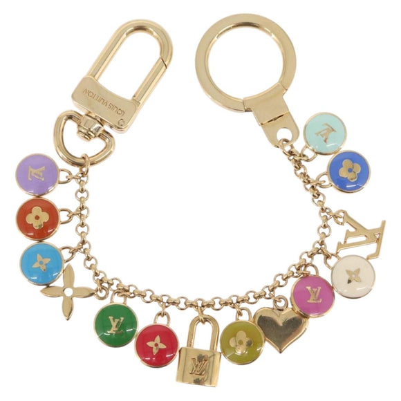 LOUIS VUITTON Monogram Porte Cles Chainne Pastilles Charm M65380 Auth mr3229V