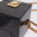 LOUIS VUITTON Monogram Vernis Bleecker Cosmetic Pouch Black LV Auth mr3231A-13
