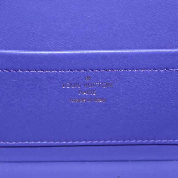 LOUIS VUITTON Monogram Vernis Bleecker Cosmetic Pouch Black LV Auth mr3231A