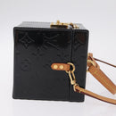 LOUIS VUITTON Monogram Vernis Bleecker Cosmetic Pouch Black LV Auth mr3231A-4