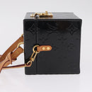 LOUIS VUITTON Monogram Vernis Bleecker Cosmetic Pouch Black LV Auth mr3231A-5