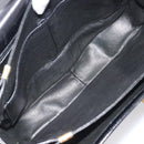 CELINE Horse Carriage Shoulder Bag Leather Black Gold Auth mr3232-20