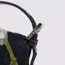 FENDI Mamma Baguette Shoulder Bag Denim Blue Silver Auth mr3235V-16