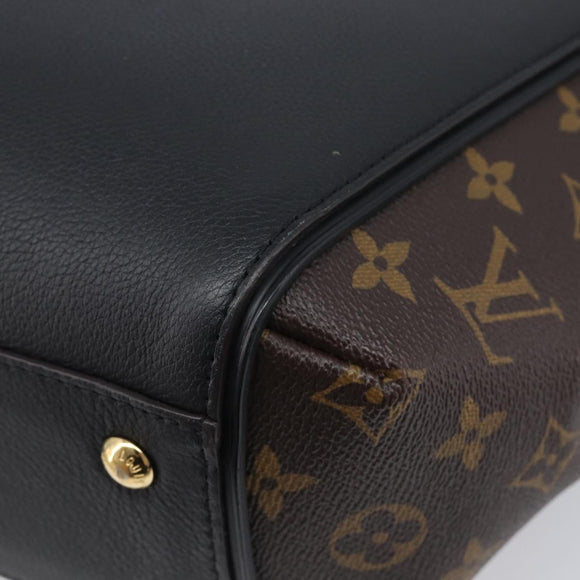LOUIS VUITTON Monogram Kimono PM Tote Bag Black M41855 LV Auth mr3240A