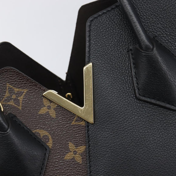 LOUIS VUITTON Monogram Kimono PM Tote Bag Black M41855 LV Auth mr3240A
