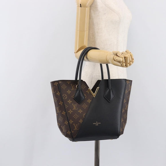 LOUIS VUITTON Monogram Kimono PM Tote Bag Black M41855 LV Auth mr3240A