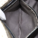 FENDI Mamma Baguette Shoulder Bag Wool Beige Silver Auth mr3241V-24