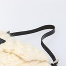 FENDI Mamma Baguette Shoulder Bag Wool Beige Silver Auth mr3241V-9