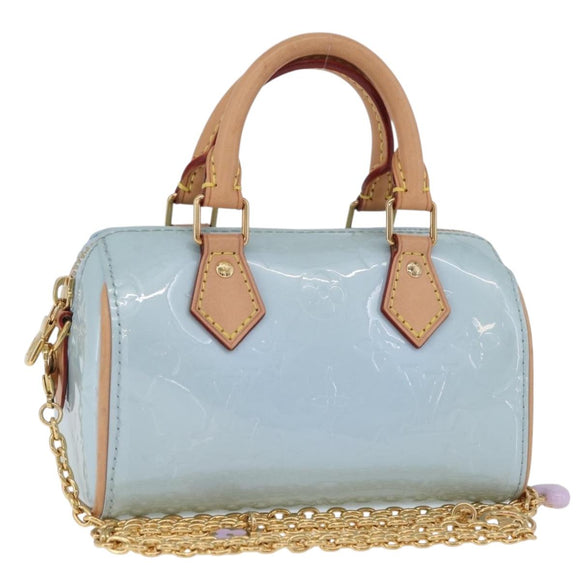 LOUIS VUITTON Vernis LVxTM Exclusive Nano Speedy Bag 2way M83000 LV Auth mr3242M