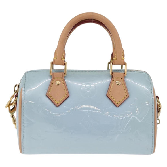 LOUIS VUITTON Vernis LVxTM Exclusive Nano Speedy Bag 2way M83000 LV Auth mr3242M
