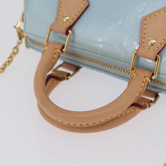 LOUIS VUITTON Vernis LVxTM Exclusive Nano Speedy Bag 2way M83000 LV Auth mr3242M