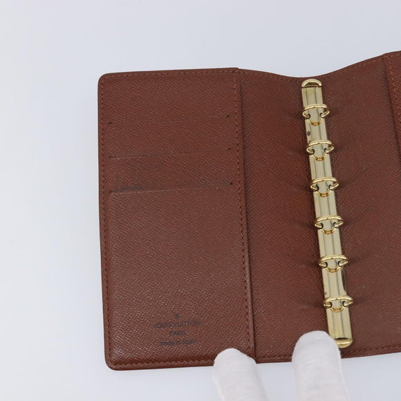LOUIS VUITTON Monogram Agenda PM Day Planner Cover R20005 LV Auth mr3247