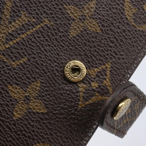 LOUIS VUITTON Monogram Agenda PM Day Planner Cover R20005 LV Auth mr3248