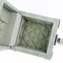 GUCCI GG Supreme Small Beauty Case PVC Light Blue Silver Auth mr3255V-15