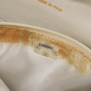 CHANEL Matelasse Chain Shoulder Bag Lamb Skin White Gold CC Auth mr3257-27