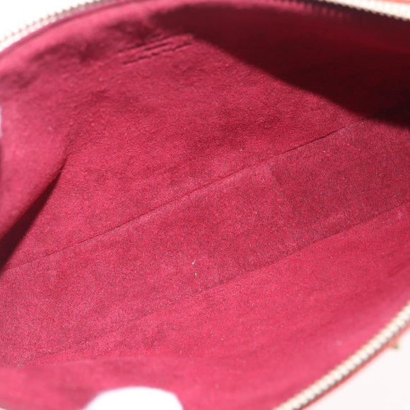 LOUIS VUITTON Multicolor Pochette Accessoires Pouch White M92649 LV Auth mr3258V