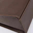 BURBERRY Hand Bag Leather Brown Gold Auth mr3260A-11