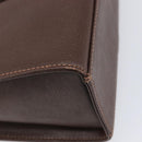 BURBERRY Hand Bag Leather Brown Gold Auth mr3260A-13