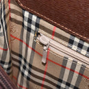 BURBERRY Hand Bag Leather Brown Gold Auth mr3260A-18