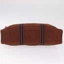 HERMES New Fourre Tout PM Hand Bag Canvas Brown Silver Auth mr3264-9