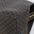 CELINE Macadam Canvas Hand Bag PVC Leather Black Gold Auth mr3265-10