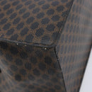 CELINE Macadam Canvas Hand Bag PVC Leather Black Gold Auth mr3265-13