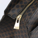 CELINE Macadam Canvas Hand Bag PVC Leather Black Gold Auth mr3265-18