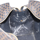 CELINE Macadam Canvas Hand Bag PVC Leather Black Gold Auth mr3265-21