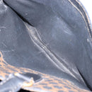 CELINE Macadam Canvas Hand Bag PVC Leather Black Gold Auth mr3265-26