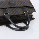 CELINE Macadam Canvas Hand Bag PVC Leather Black Gold Auth mr3265-7