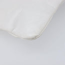 CHANEL Hand Bag Leather White Silver CC Auth mr3267A-11