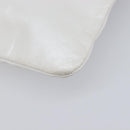CHANEL Hand Bag Leather White Silver CC Auth mr3267A-12