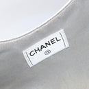 CHANEL Hand Bag Leather White Silver CC Auth mr3267A-15