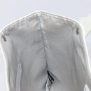 CHANEL Hand Bag Leather White Silver CC Auth mr3267A-19